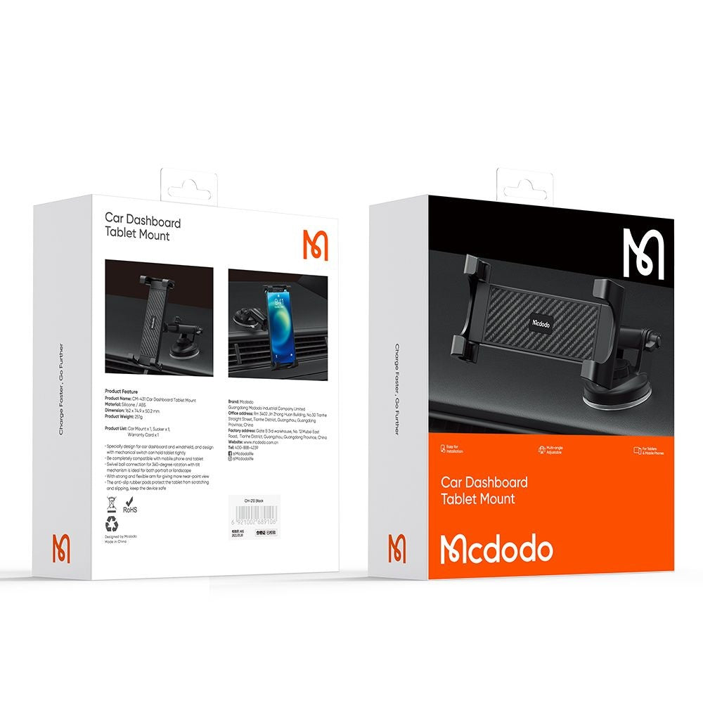 Soporte Auto McDodo CM-4310 para Teléfono / Tableta, 4.7inch - 12.9inch, Negro