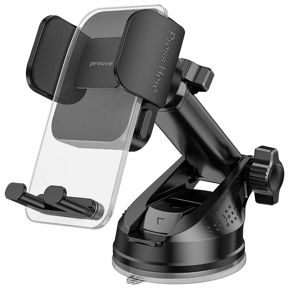 Soporte Auto Proove Crystal Clamp Plus Dash, 4.7inch - 6.9inch, Negro CHCSP0000001