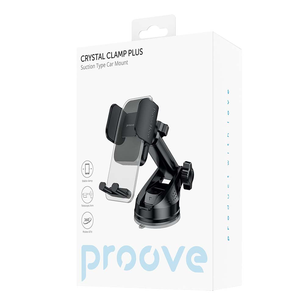 Soporte Auto Proove Crystal Clamp Plus Dash, 4.7inch - 6.9inch, Negro CHCSP0000001