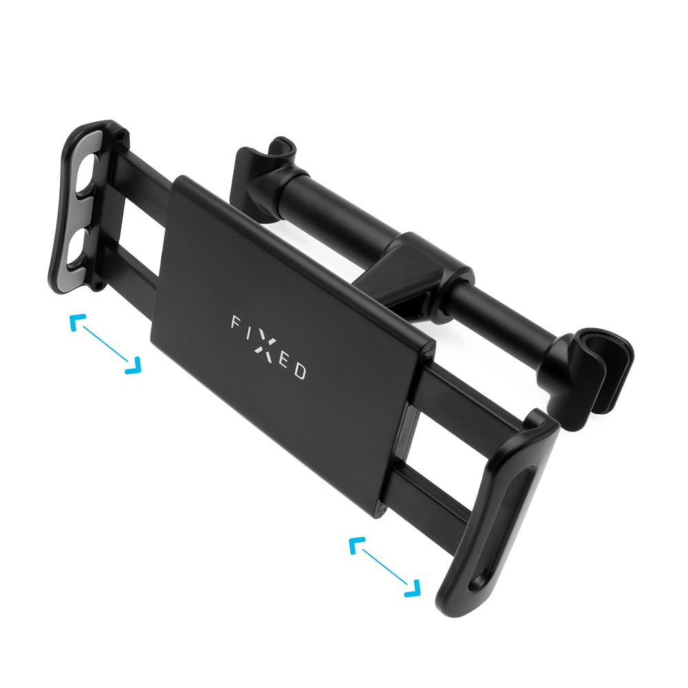 Fixed Headrest Car Holder, 7inch - 13inch, Black