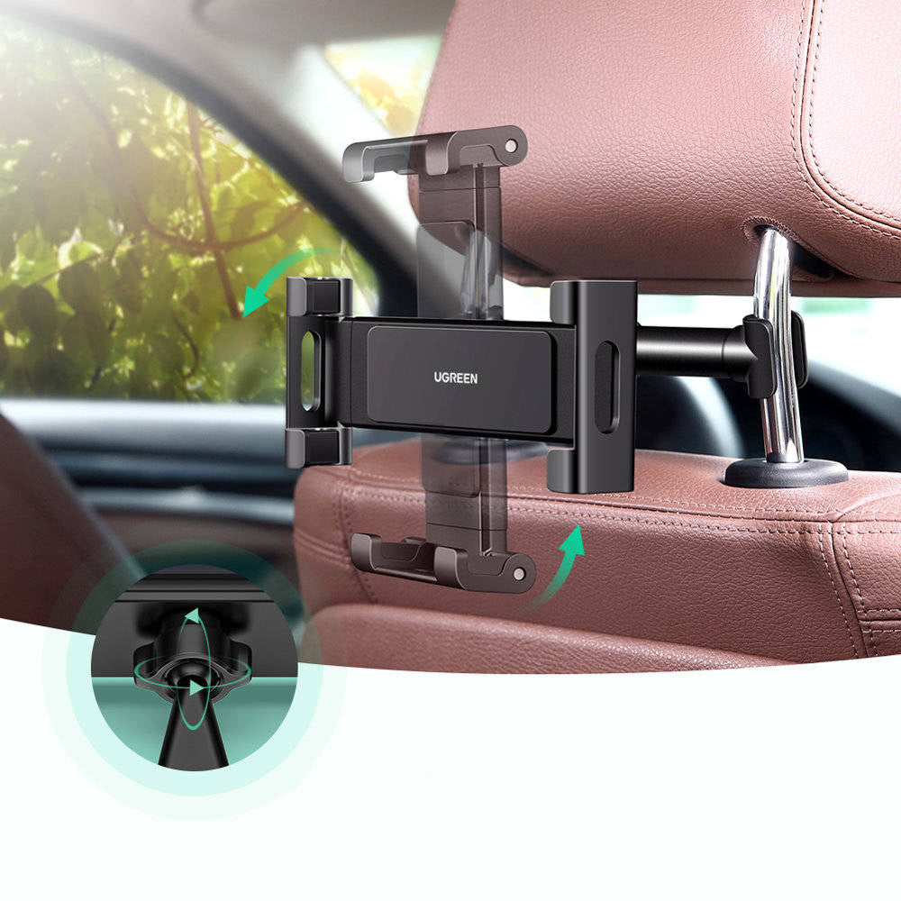 Soporte para Coche Reposacabezas UGREEN LP160 (60108) para Teléfono / Tableta, 4.7inch - 12.9inch, Negro