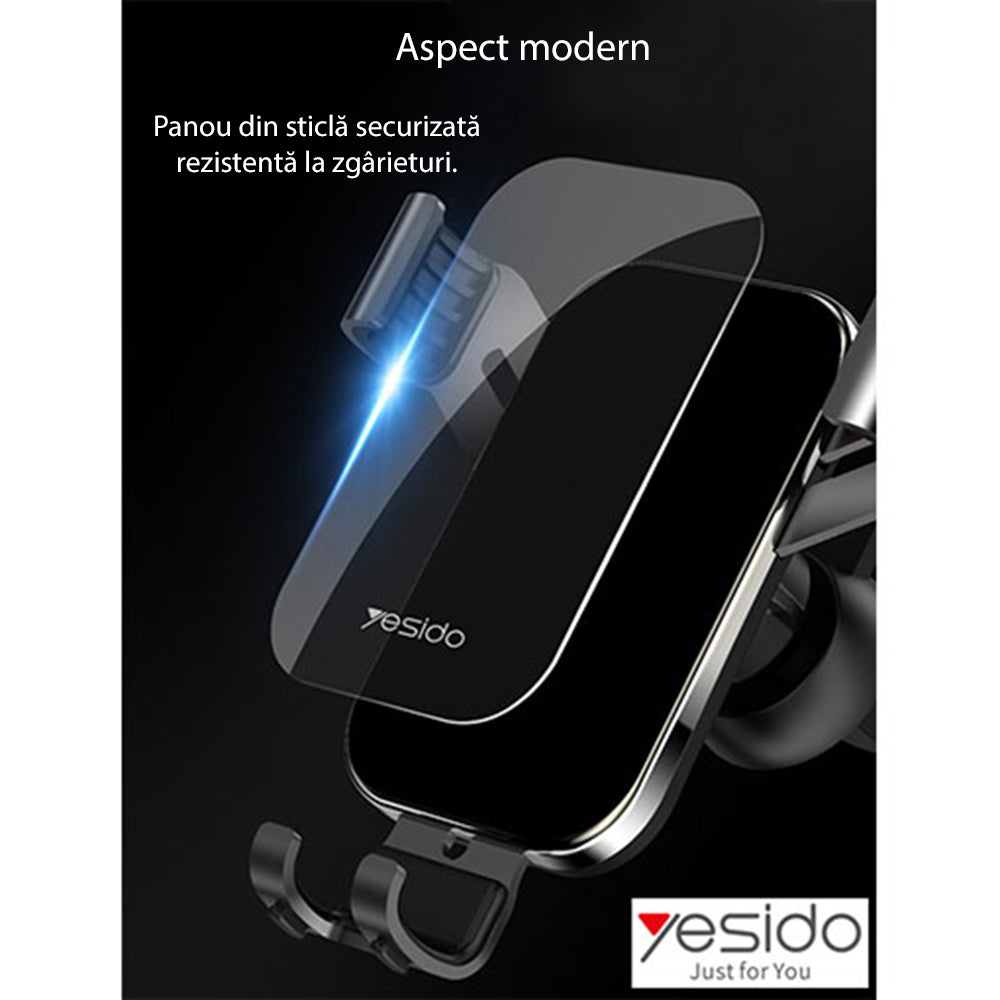Soporte para Auto Yesido C87, Universal, Negro