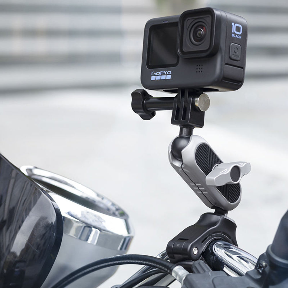 Soporte para bicicleta para cámara deportiva Techsuit JX-008 para GoPro, gris