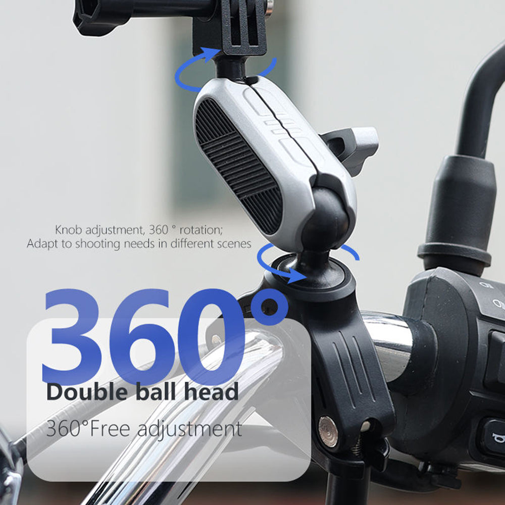 Soporte para bicicleta para cámara deportiva Techsuit JX-008 para GoPro, gris