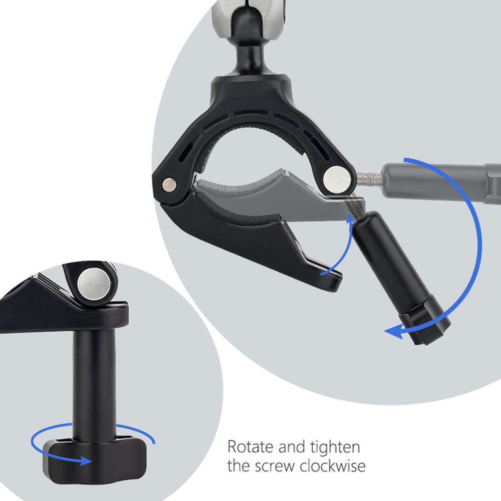Soporte para bicicleta para cámara deportiva Techsuit JX-008 para GoPro, gris
