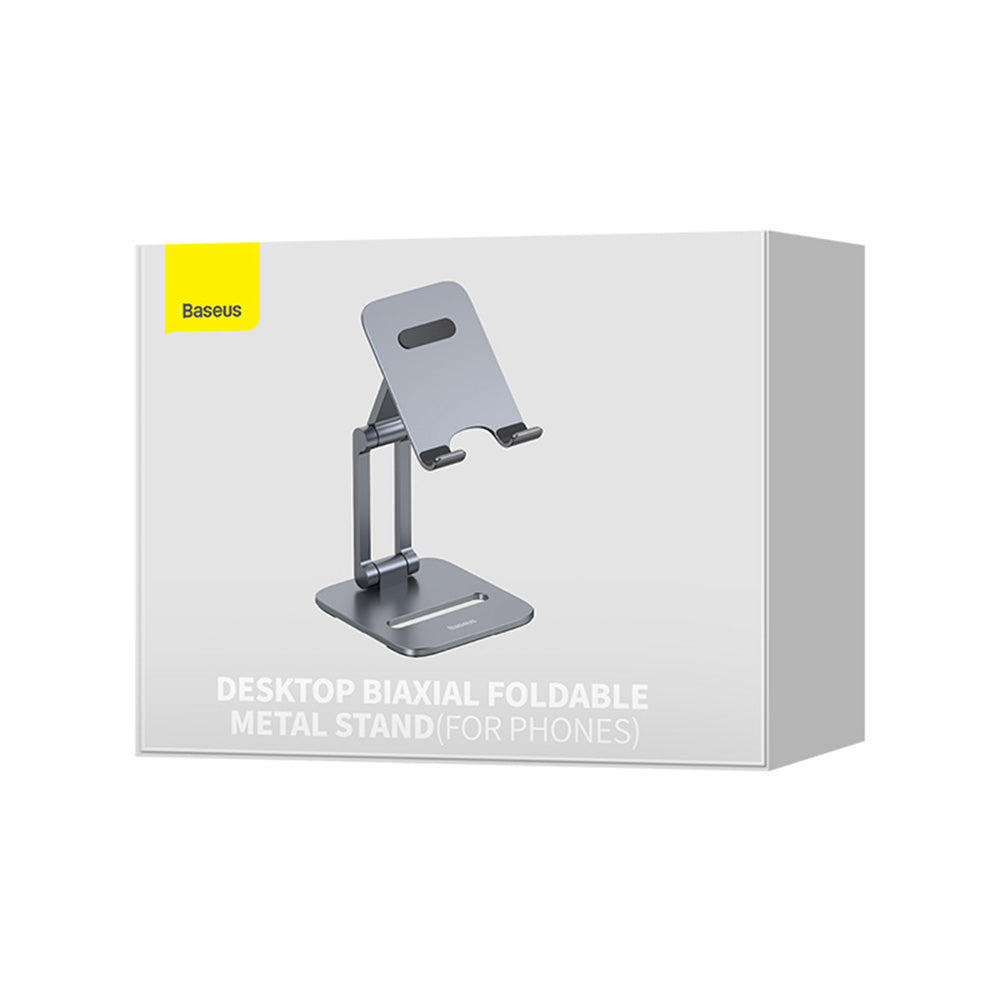 Soporte de Escritorio Baseus Biaxial para Teléfono / Tableta, Universal, Gris LUSZ000013