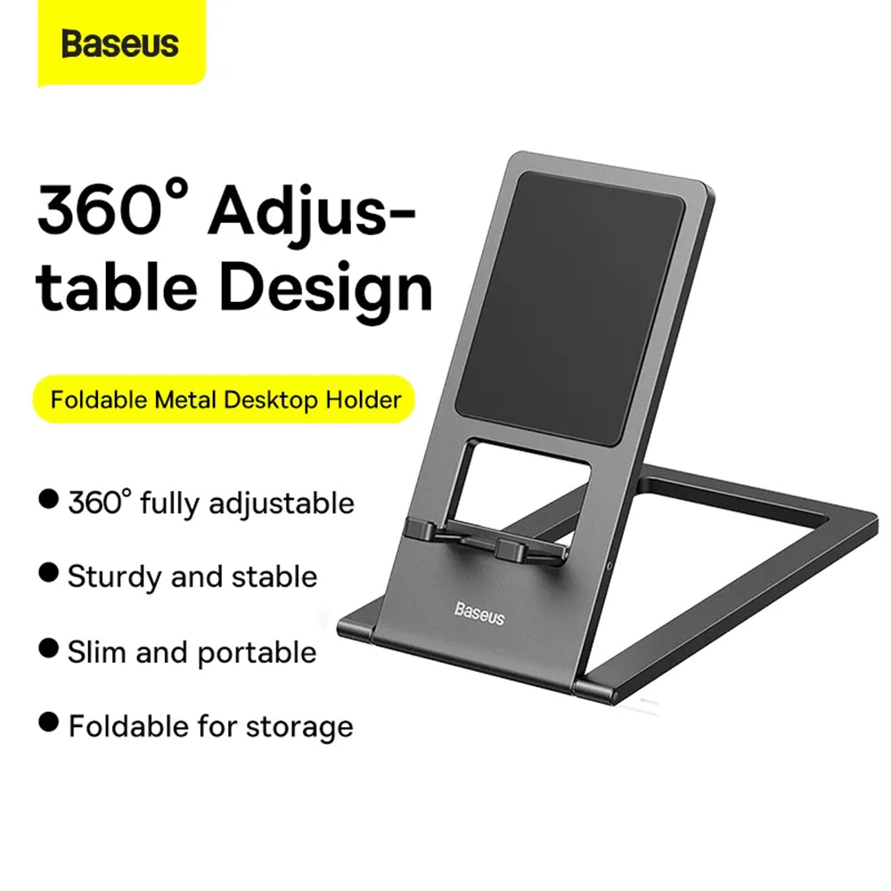 Soporte de Escritorio Baseus Plegable, Universal, Negro LUKP000013