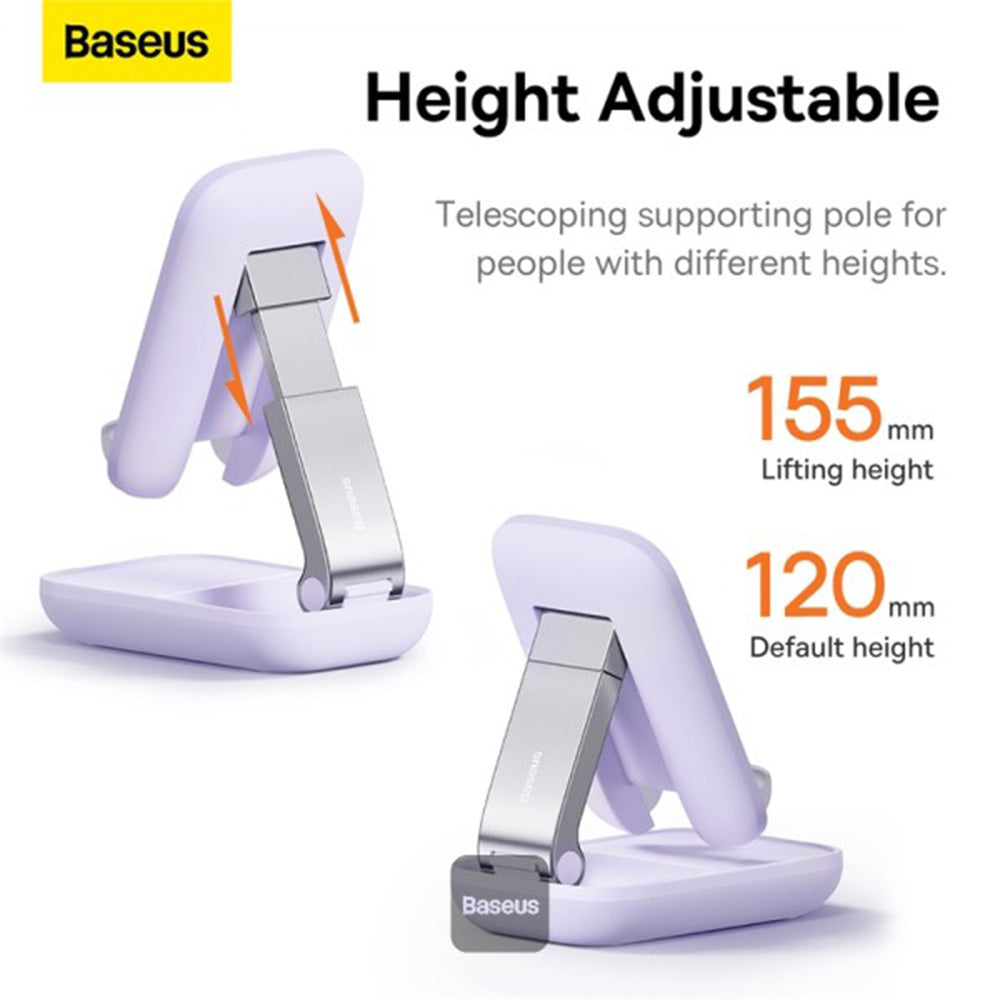 Soporte de Escritorio Baseus Seashell, Universal, Morado B10551500511-00
