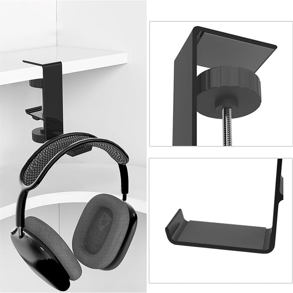 Soporte de Escritorio Techsuit DH2 para Auriculares / Bolso, Negro