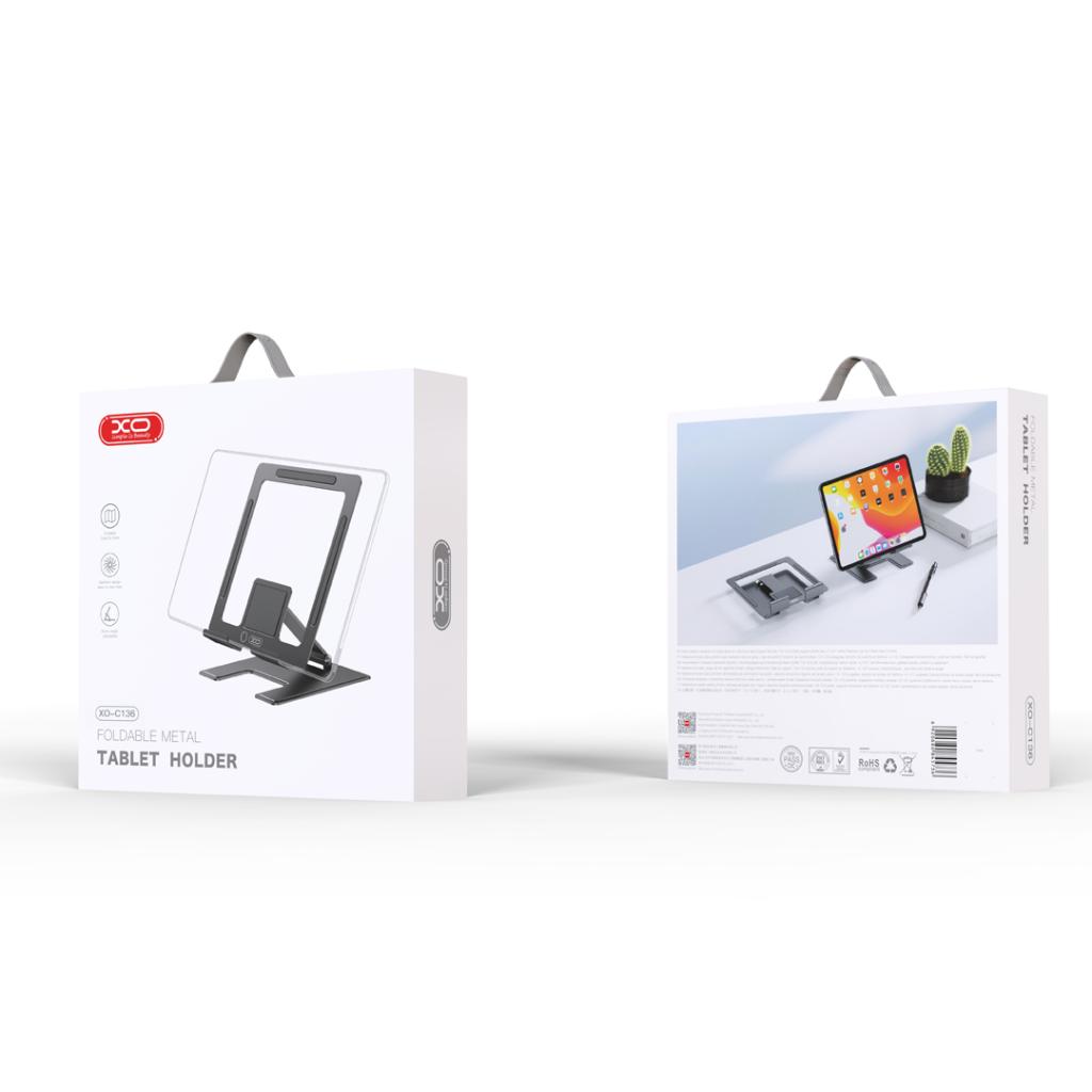 XO Design C136 Desk Stand for Phone / Tablet, 4.7inch - 12.9inch, Black