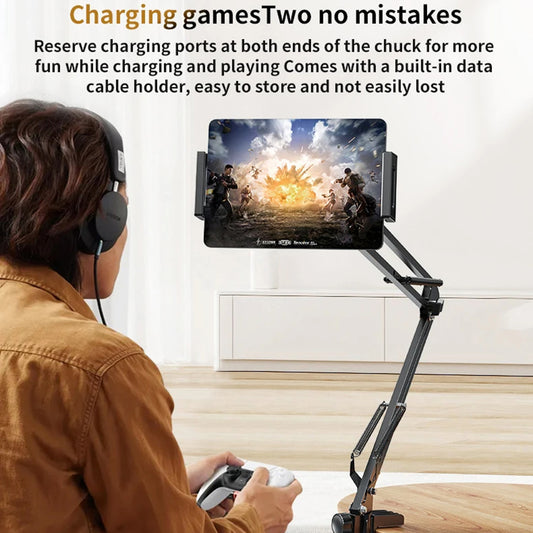 Soporte de escritorio Yesido C296, 4 pulgadas - 12.9 pulgadas, Negro