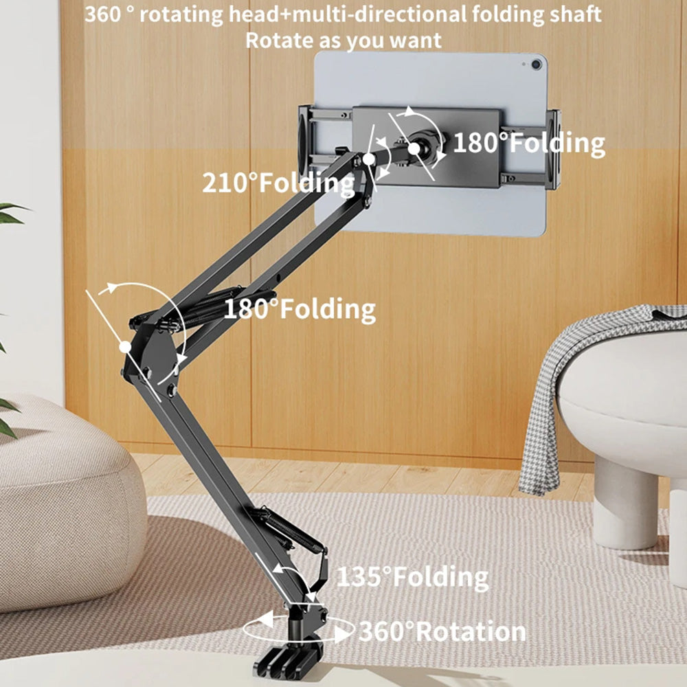 Soporte de escritorio Yesido C296 para teléfono / tableta, 4 pulgadas - 12.9 pulgadas, Negro