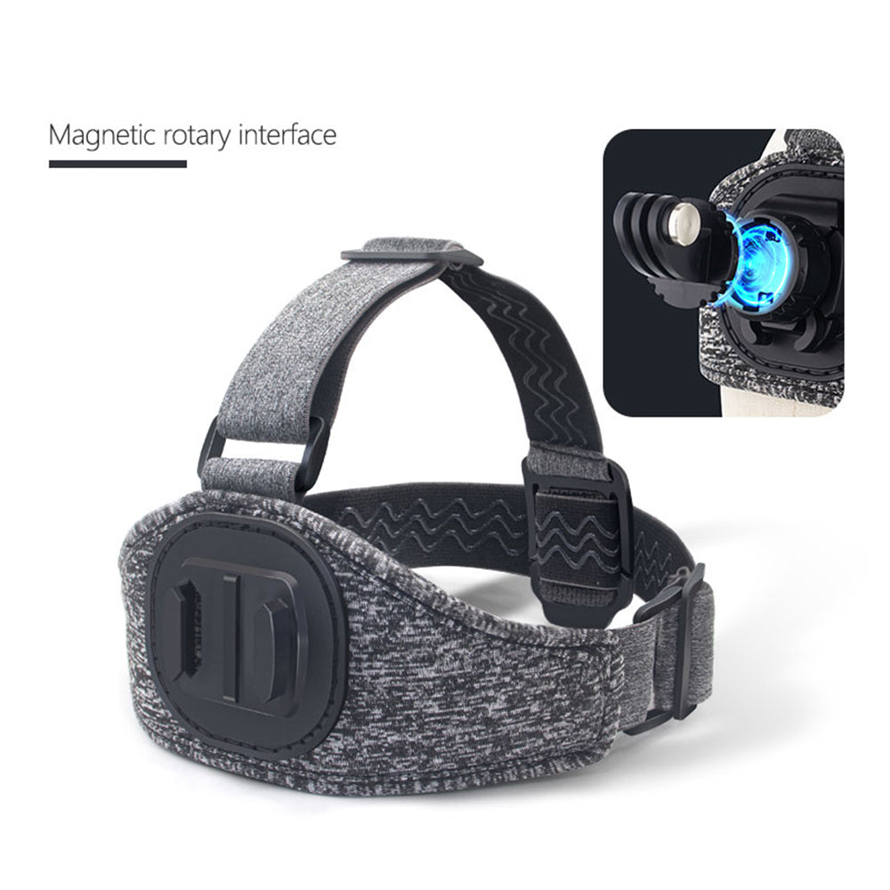 Soporte para Cabeza Cámara Deportiva Techsuit JX-003 para Serie GoPro, Gris