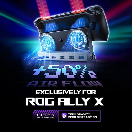 Hub Soporte con Cooler Lisen S1 para Consola ROG / Lenovo / Razer / Aya / Logitech / Onexplayer Series, Negro YL0423110005