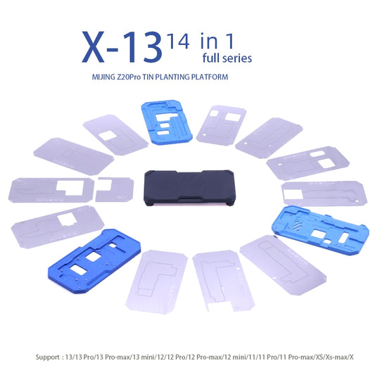 Soporte de Trabajo Reballing Mijing Z20 Pro para Apple iPhone X - Serie 13 Pro Max