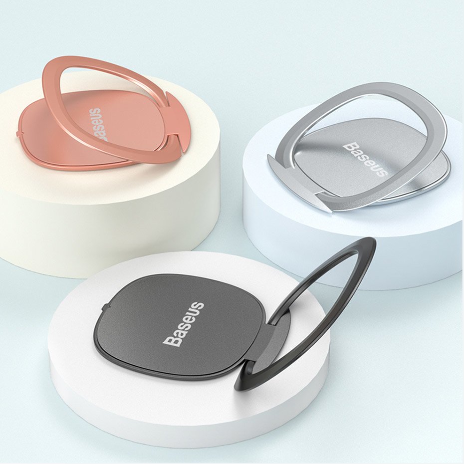 Soporte Anillo Baseus Invisible, Universal, Plateado SUYB-0S