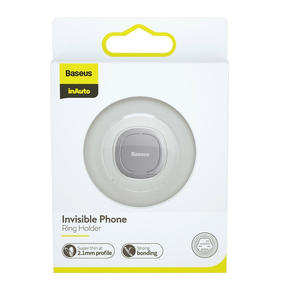 Soporte Anillo Baseus Invisible, Universal, Plateado SUYB-0S