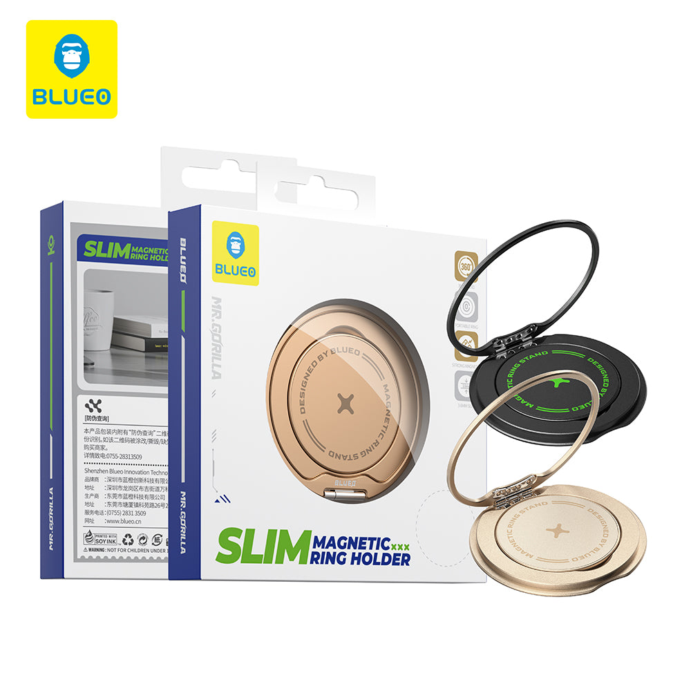 Soporte Anillo Blueo Slim, Universal, Dorado