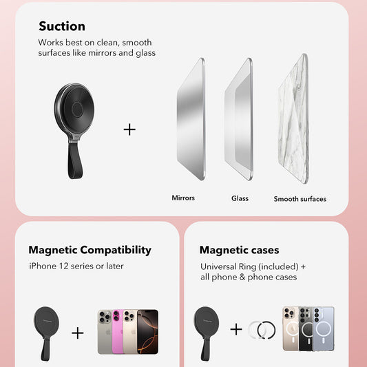 Soporte Anillo ESR HaloLock, Negro