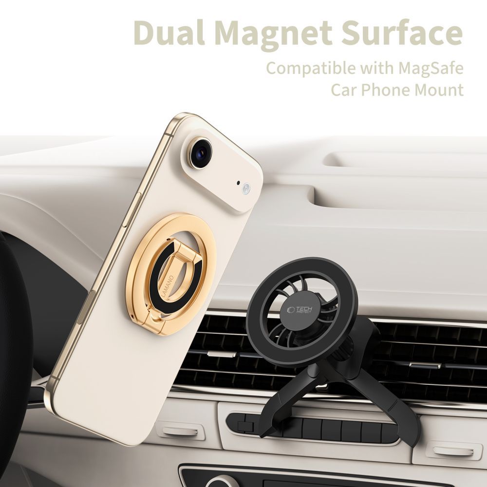 Soporte Anillo Tech-Protect MMR400 Lamano, Universal, Dorado