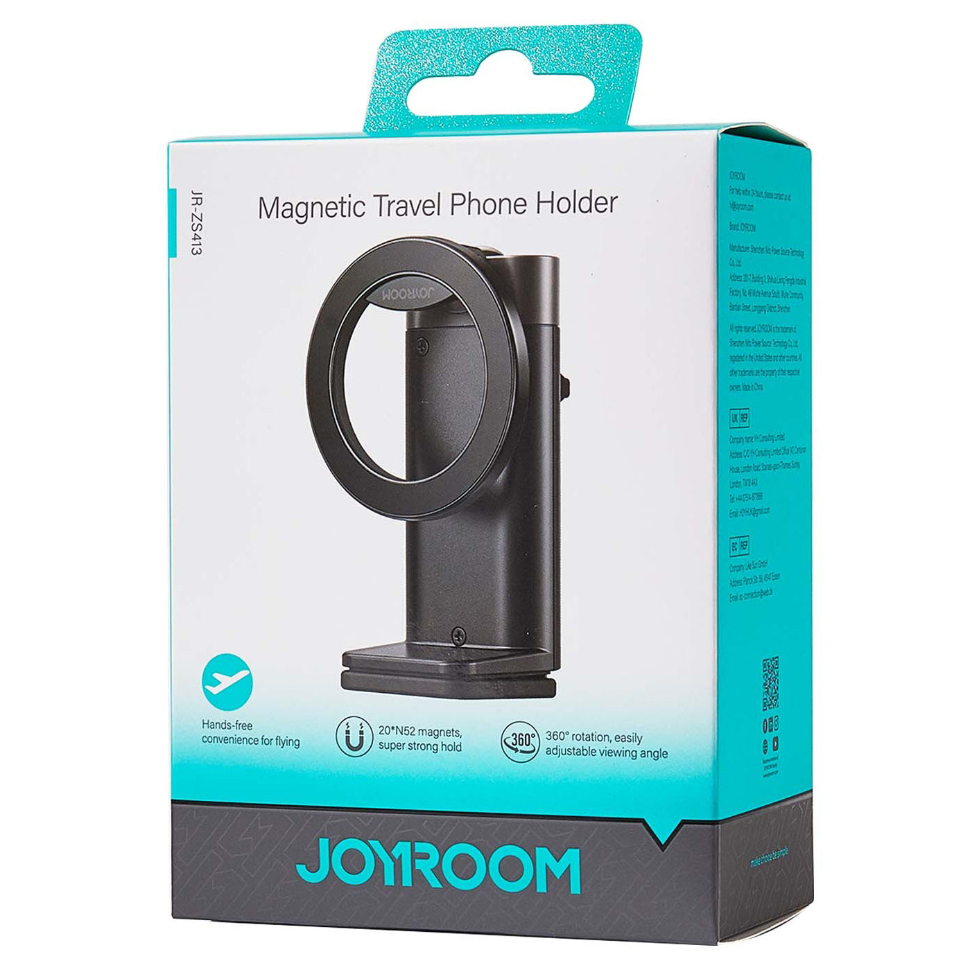 Soporte Magnético Joyroom JR-ZS413, 4.7 pulgadas - 7 pulgadas, Negro