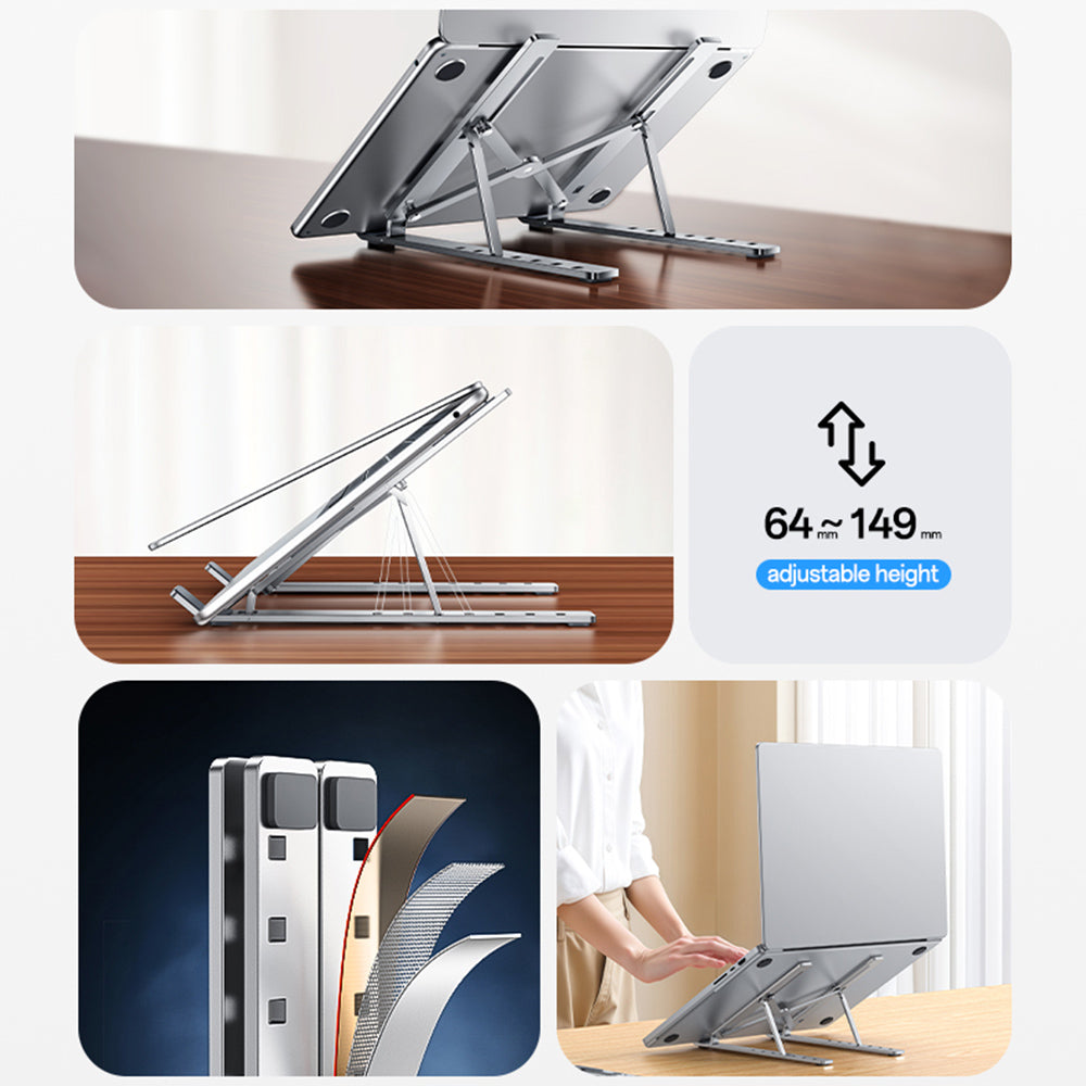 Soporte Yesido LP07 para Laptop 13 pulgadas - 20 pulgadas, Plateado