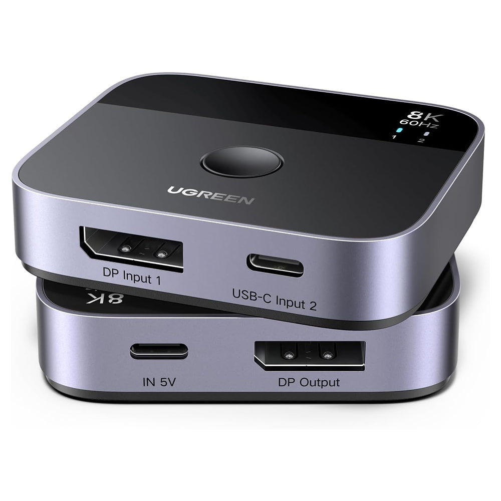 Switch Video DisplayPort / USB-C UGREEN 65878, Negro