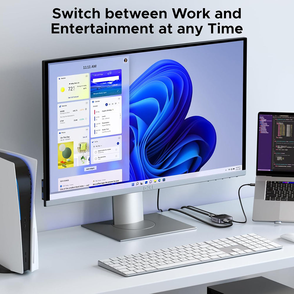 Switch de vídeo HDMI / USB-C UGREEN AW503 (55452), Gris