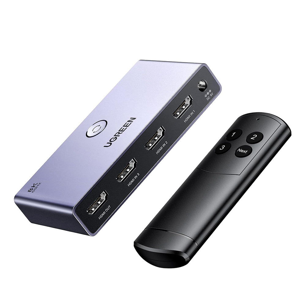 Switch de vídeo HDMI UGREEN CM624 (15604), Gris