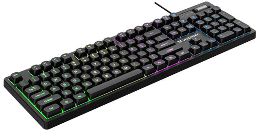Teclado Gaming con Cable USB WZK WKG-200, RGB, 1.5m, Negro