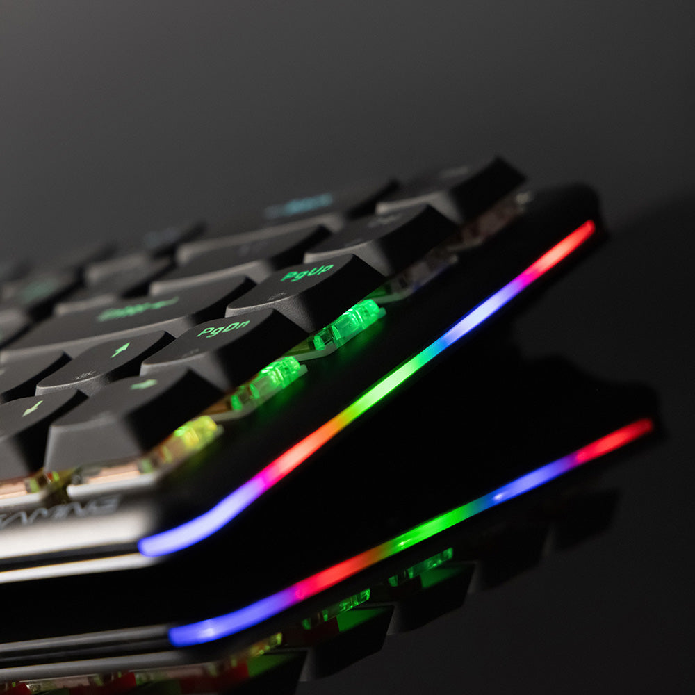 Teclado Gaming Inalámbrico Proove AFK, RGB, BT / Wi-Fi / Cableado, 1.5m, Negro WKAFKEN22001