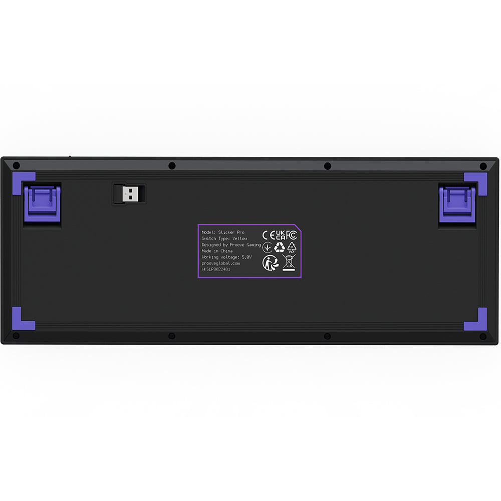 Teclado Gaming Inalámbrico Proove Slicker Pro, RGB, BT / Wi-Fi / Cableado, 1.8m, Negro WKSLPEN22416