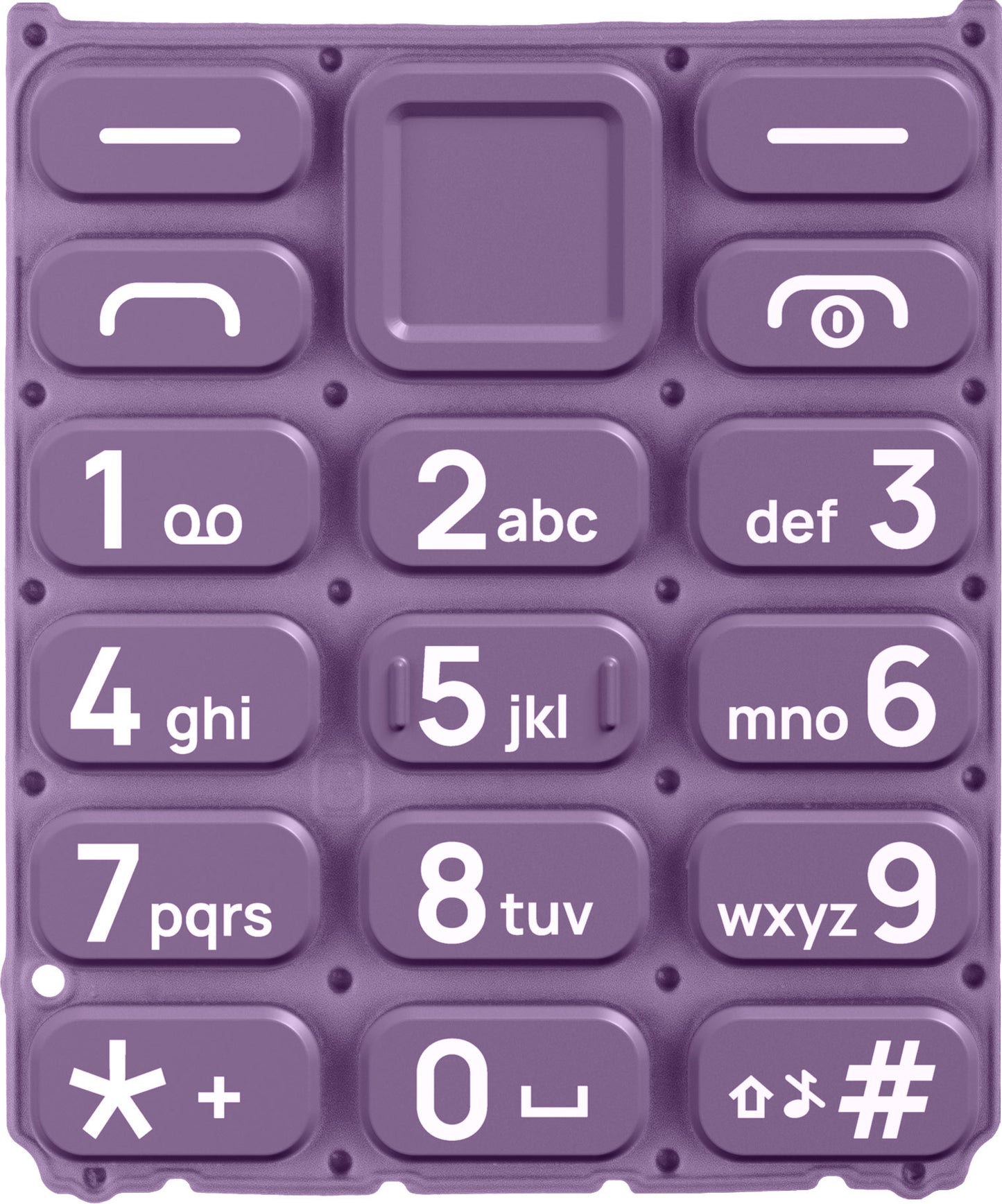 Teclado latino para HMD 105 / Nokia 105 (2024), Morado