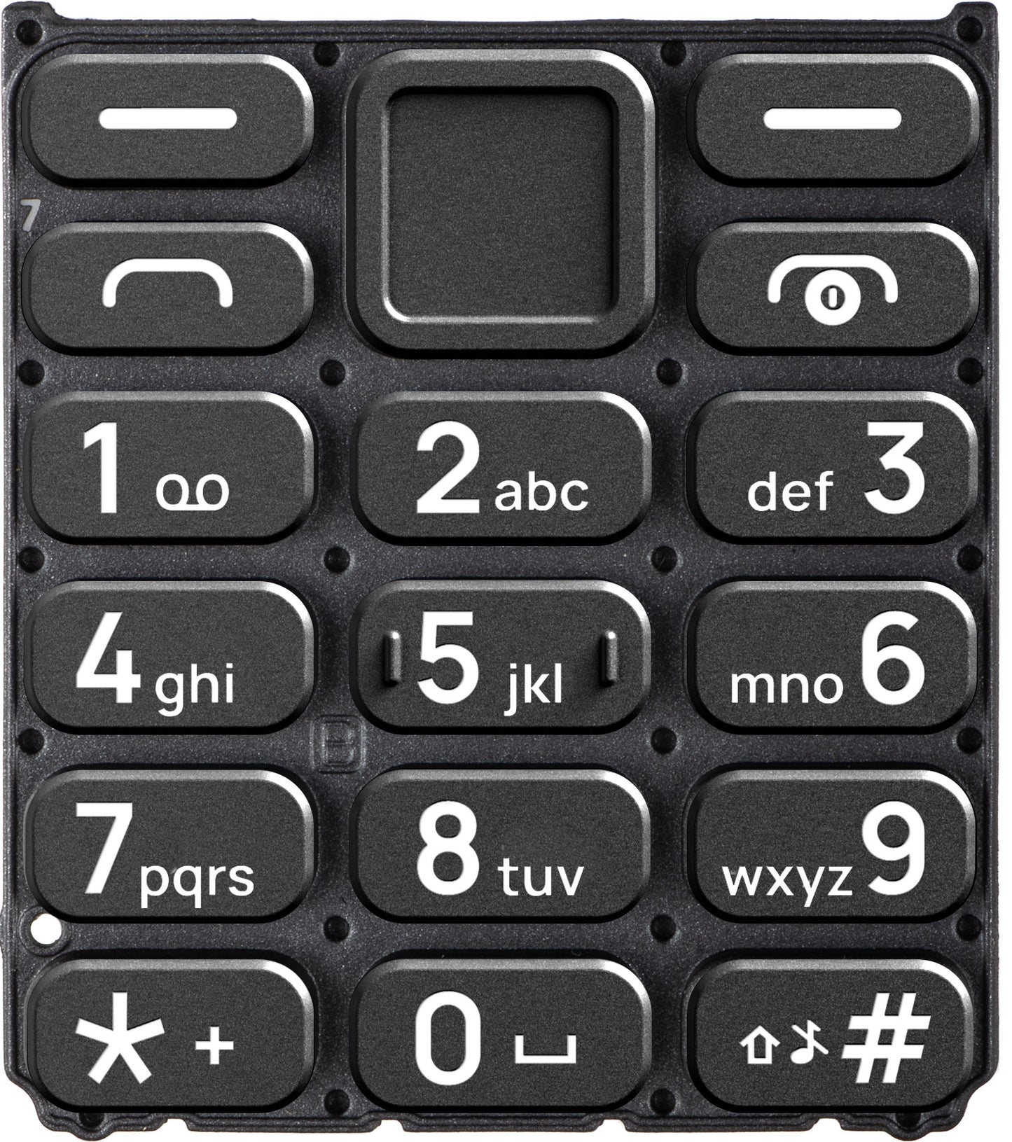 Teclado latino para HMD 110 / Nokia 110 (2024), Negro