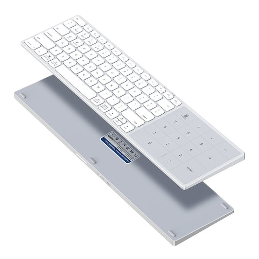 Teclado inalámbrico DUX DUCIS LK, BT / Wi-Fi, Blanco