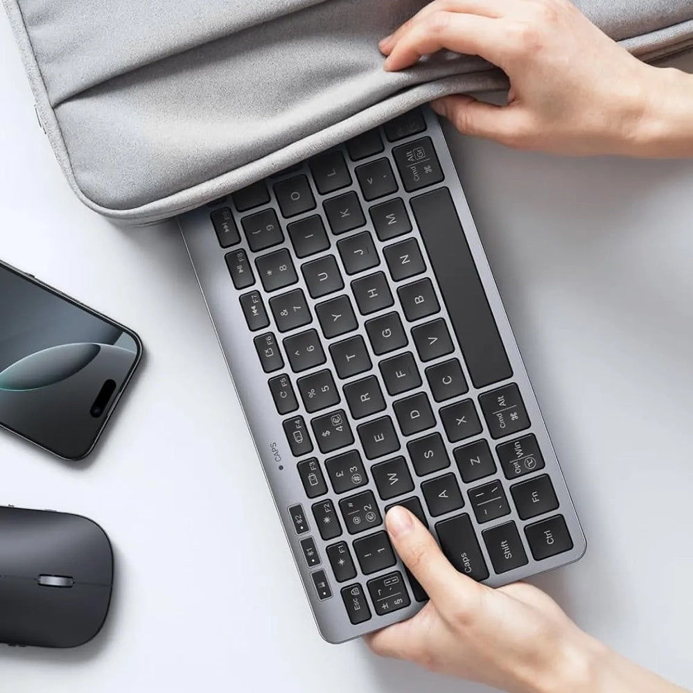 Teclado Inalámbrico UGREEN 75049, BT / Wi-Fi, Negro