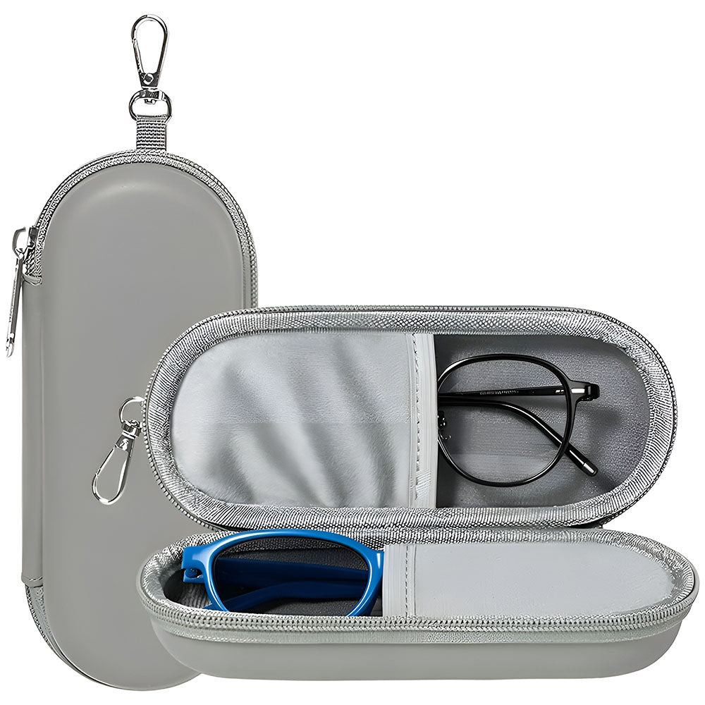 Funda para gafas Techsuit ETJ3, 165mm x 65mm x 40mm, Gris