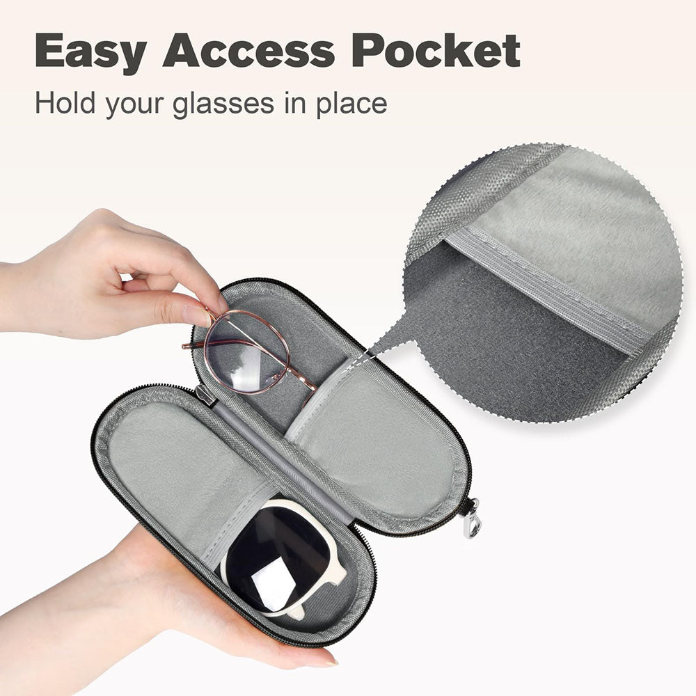 Funda para Gafas Techsuit ETJ3, 165mm x 65mm x 40mm, Violeta
