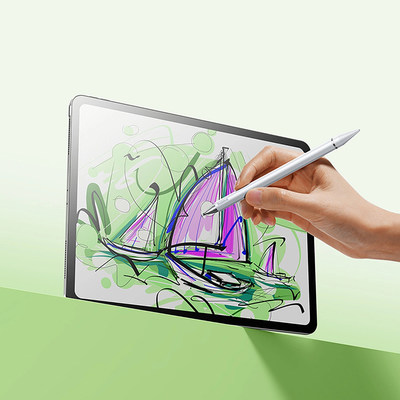 Touch Pen Baseus Smooth Writing 3 Magnetic 3in1 Series, Versión Pasiva, Blanco P80080804213-00