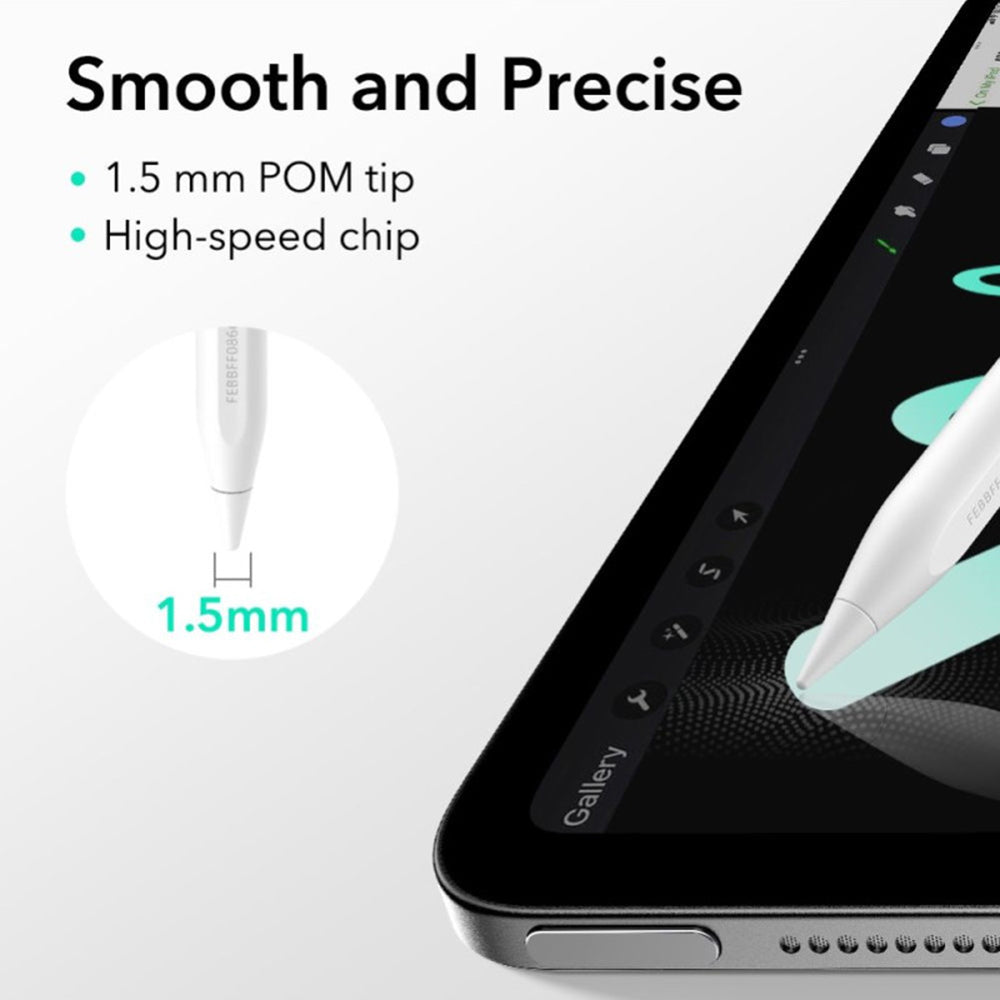 Touch Pen ESR Geo para Apple iPad, Versión Activa, Blanco