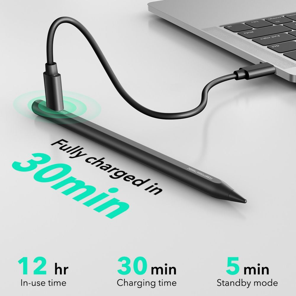 Touch Pen ESR Geo para Apple iPad, Versión Activa, Negro