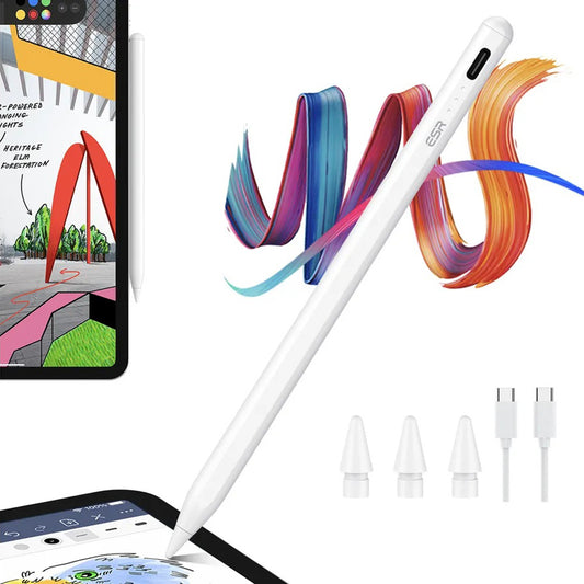 Touch Pen ESR para Apple iPad, Versión Activa, Blanco
