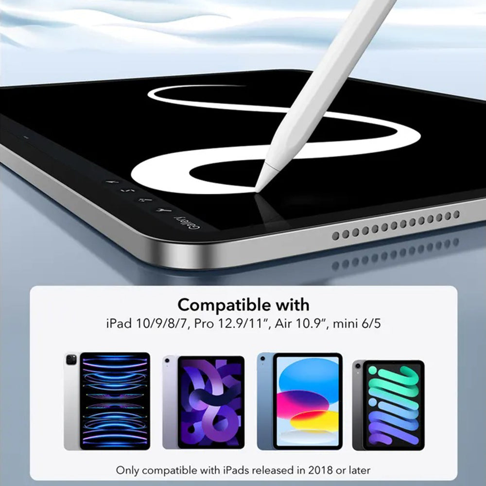 ESR Touch Pen for Apple iPad, Active Version, White