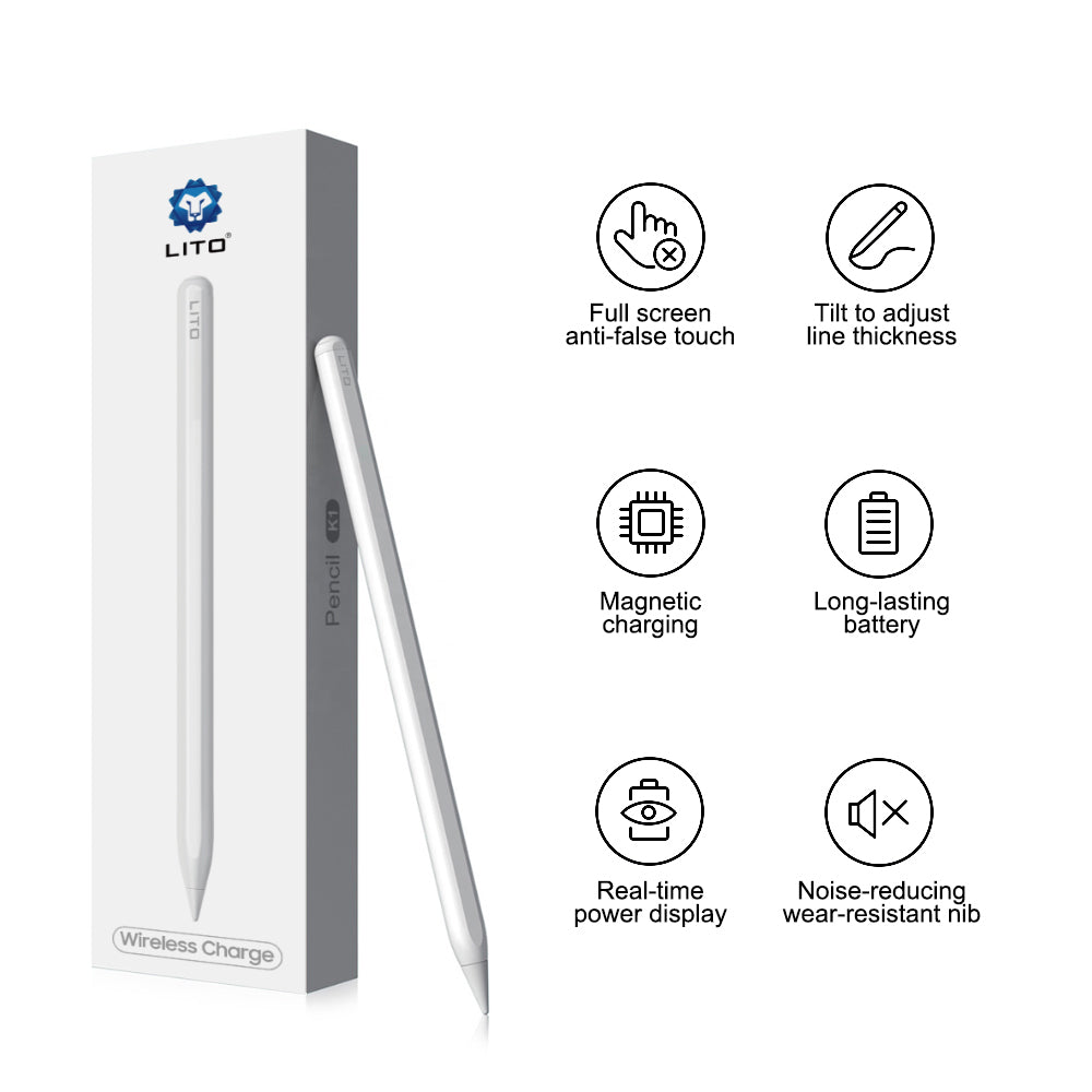Touch Pen Lito K1 para Apple iPad, Versión Activa, Blanco