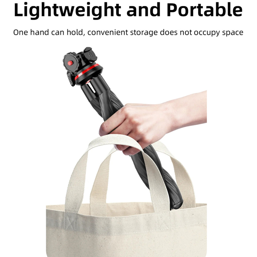 Trípode 1/4inch Techsuit C02, Negro