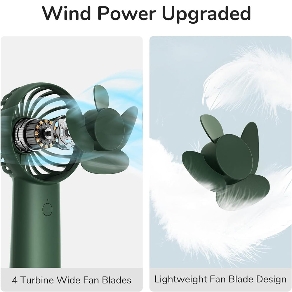 Ventilador Portátil JisuLife FA20X, Verde