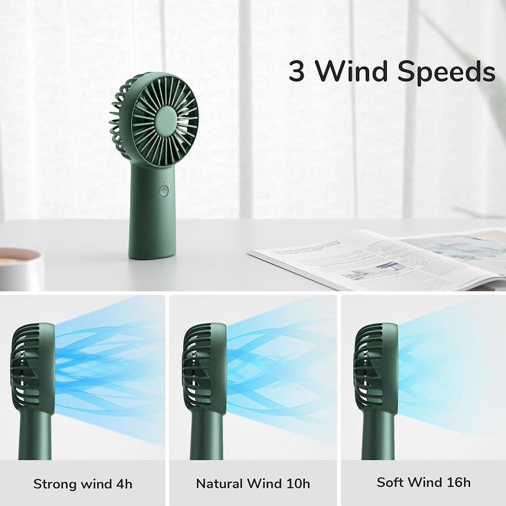 Ventilador Portátil JisuLife FA20X, Verde