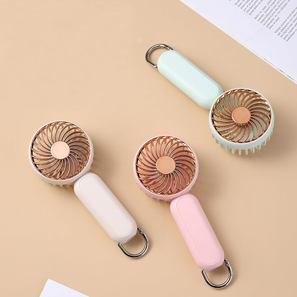 Ventilador Portátil Techsuit A217, Beige Claro