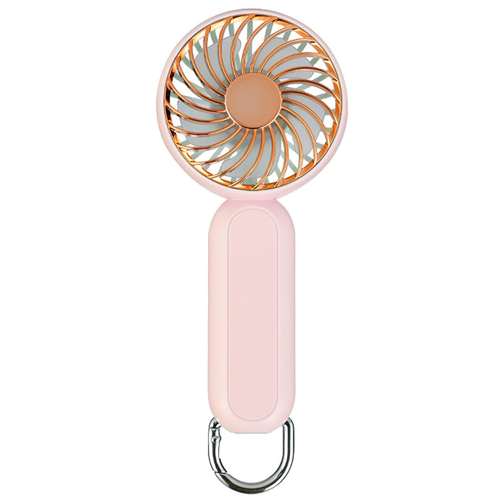 Ventilador Portátil Techsuit A217, Rosa Dorado