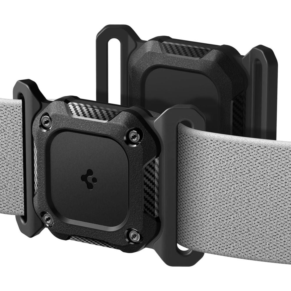 Soporte Spigen Tough Armor para Apple AirTag en Collar de Mascota, Negro